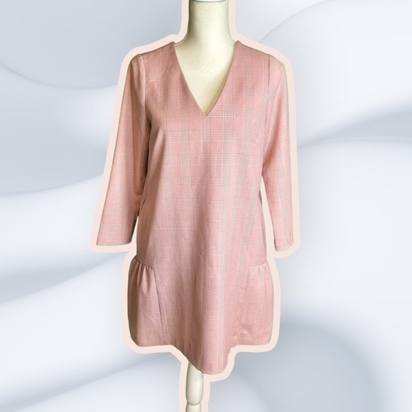 Hatch Pink Plaid ‘Heidi’ Maternity Dress Size 0 ASO Meghan McCain - Picture 4 of 15